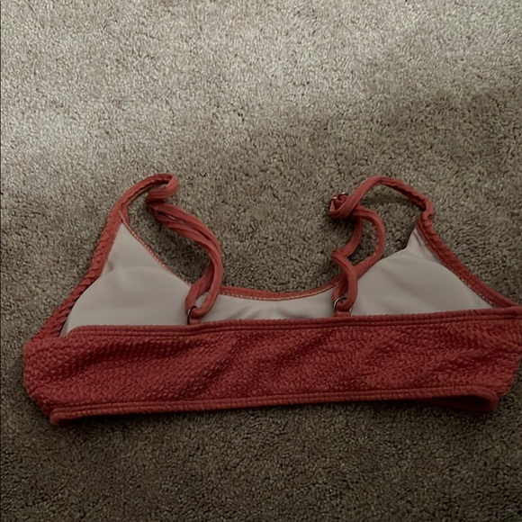 Textured Coral Bralette - Picture 2 of 3